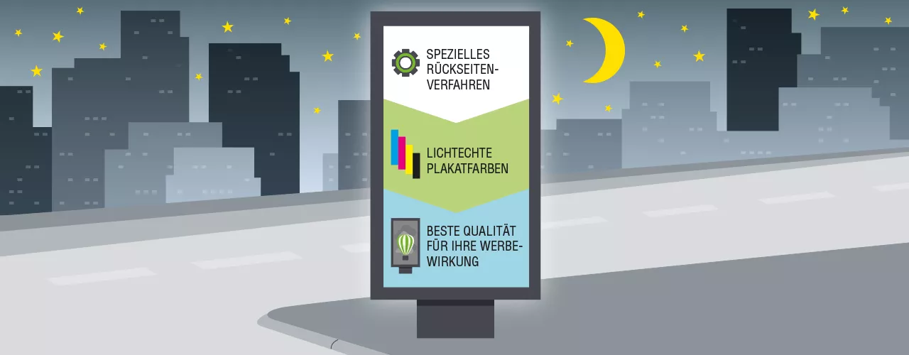 City-Light-Poster bei Tag