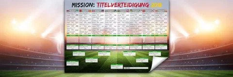 Spielplan zum Fußball-Event 2018